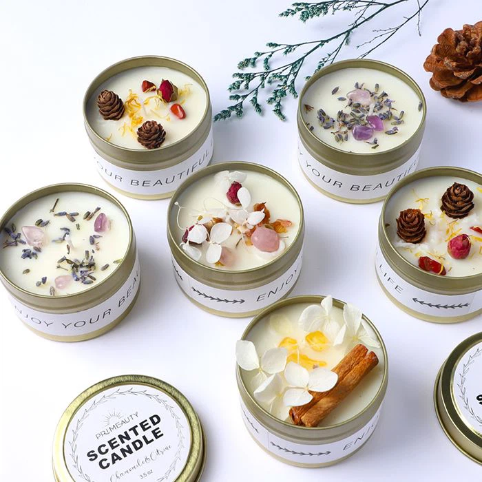 Kurutulmuş Çiçek Kokulu Mum